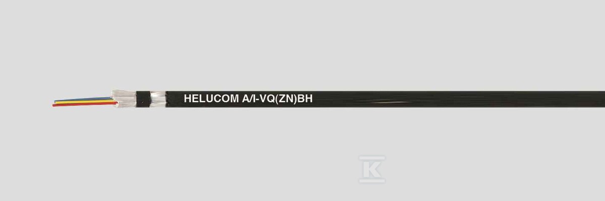Kabel światłowodowy helucom A/I-VQ(ZN)BH 10 E9/125 WEW/ZEW, opona frnc, czarny 82817
