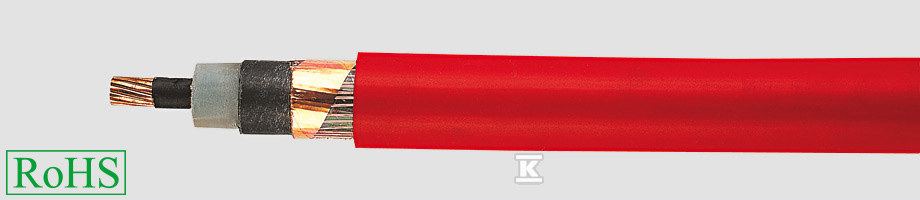 Kabel energetyczny 12/20kV ekranowany N2XSY 1×120/16 jednożyłowy, cu, płaszcz PVC 32418