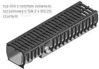 Korytko RECYFIX STANDARD 200, typ 010, z rusztem żeliwnym, szczelinowym SW 20,5, kl. C 250 40660