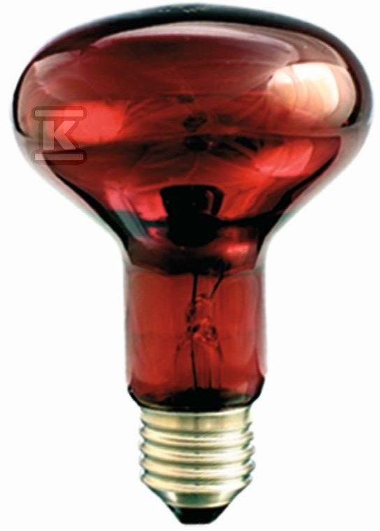 Promiennik podczerwieni – rubinowy R80 E27 100W 230V PRO-1465