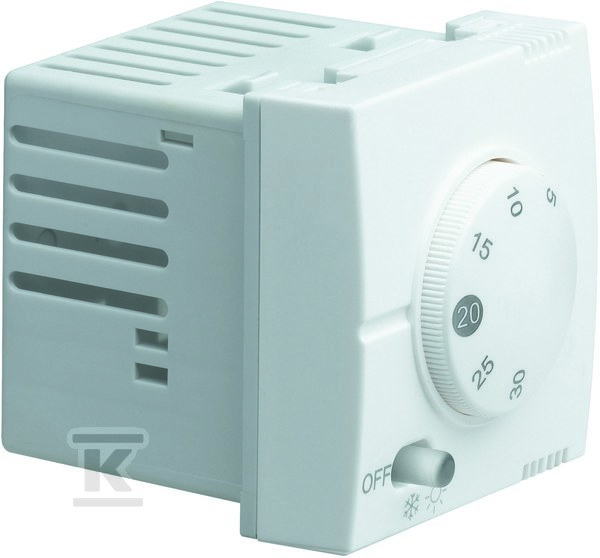 Regulator temperatury pomieszczenia 2 moduły biały, SYSTO WS310