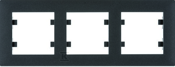 LUMINA Intense Ramka 3-krotna pozioma, czarny WL5733