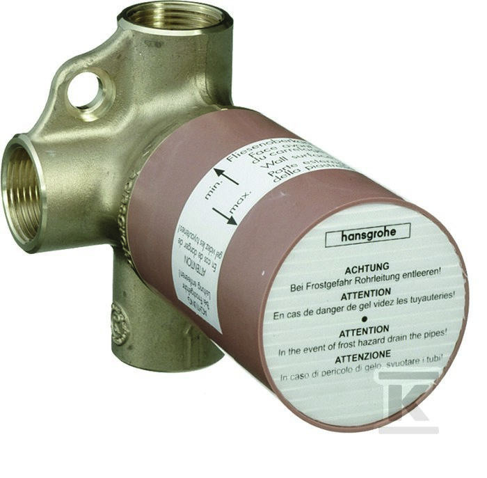 Zawór odcinająco-przełączający Hansgrohe Trio Universal, DN20, ma możliwość odcięcia wypływu 15981180