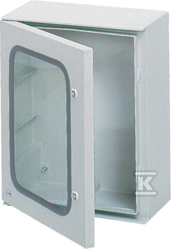 Obudowa poliester 350x300x160 mm, IP66, BOX-struct., drzwi transparentne FL254B