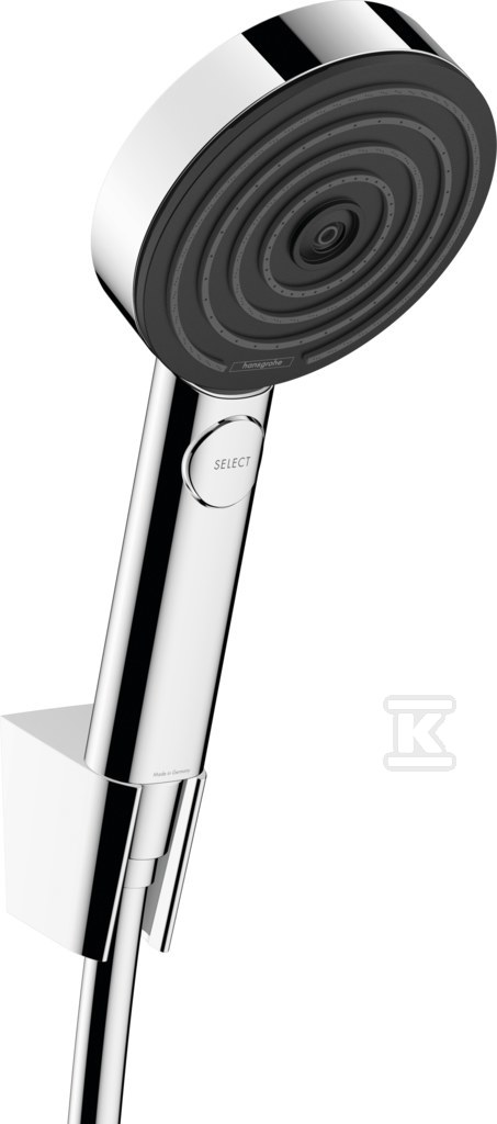 Zestaw prysznicowy punktowy Pulsify Select S 105 3 strumieniowy Relaxation – wąż 125 cm chrom 24302000