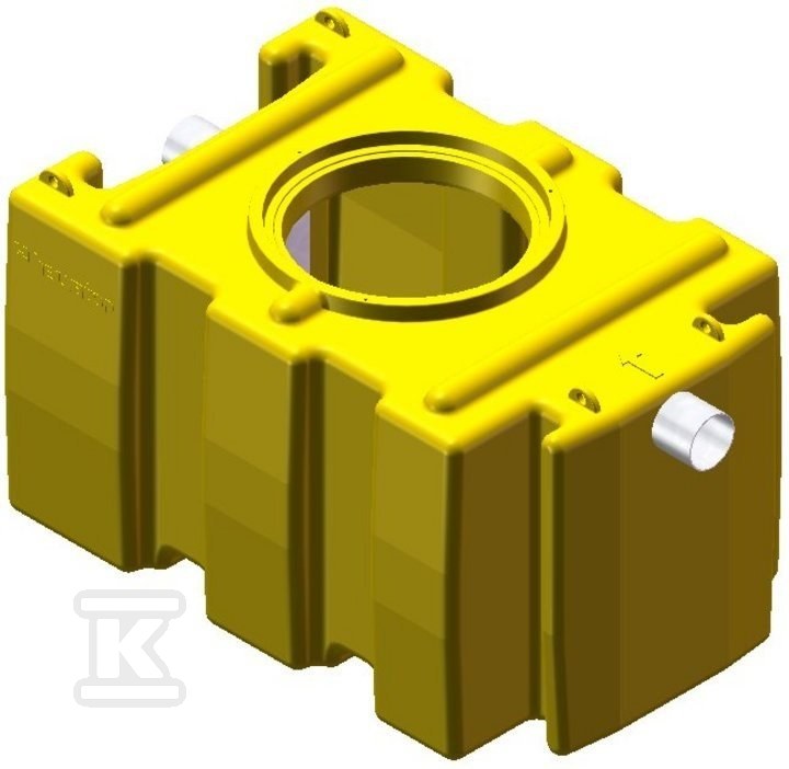 Separator tłuszczów FPE 04 – polietylenowy, przepustowość maks. 4 l/s, króćce z PE – AQUAFIX 10PE 385004