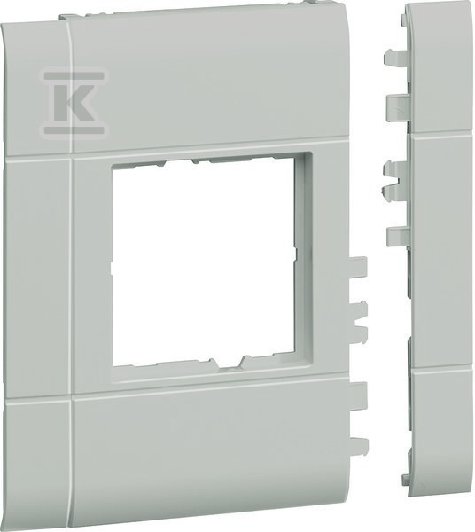 Maskownica 120 mm 1-krotna 50×50 mm PC-ABS bezhalogenowy jasnoszary GR1200B7035
