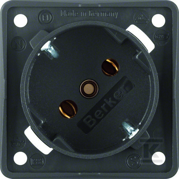 Gniazdo SCHUKO 45°, mechanizm, antracyt, INTEGRO FLOW 841852525