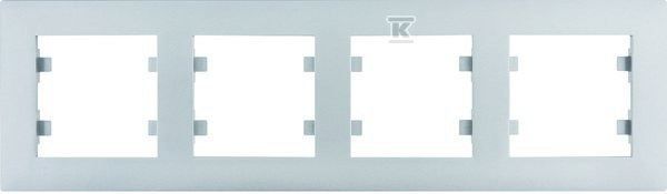 LUMINA Intense Ramka 4-krotna pozioma, srebrny WL5742