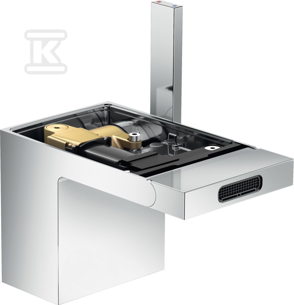 Bateria bidetowa AXOR MyEdition jednouchwytowa, bez płytki, z kompletem odpływowym Push-Open chrom 47212000