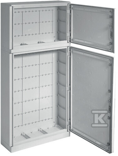 Obudowa poliester 1750x850x300 mm, IP65, PANEL-struct., stojąca, dwu-sekcyjna, drzwi pełne FL354B