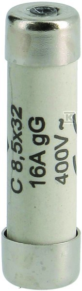 Wkładka bezpiecznikowa cylindryczna C 8, 5x32mm gG 16A 400VAC L8532C16