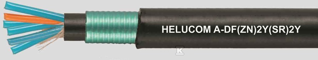 Kabel światłowodowy helucom A-DF(ZN)2Y 12 E9/125 zewnętrzny, opona pe, czarny 80005
