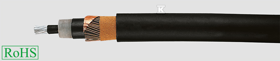 Kabel energetyczny 12/20kV ekranowany NA2XS2Y 1×150/25 jednożyłowy, AL, płaszcz PE 32538