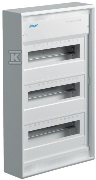Rozdzielnica natynkowa 3R/36M II kl IP30, QC VA36BN