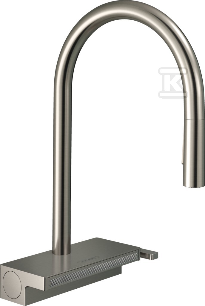 Bateria zlewozmywakowa Aquno Select M81 jednouchwytowa 170, wyciągana wylewka, 3jet stal szlachetna 73837800