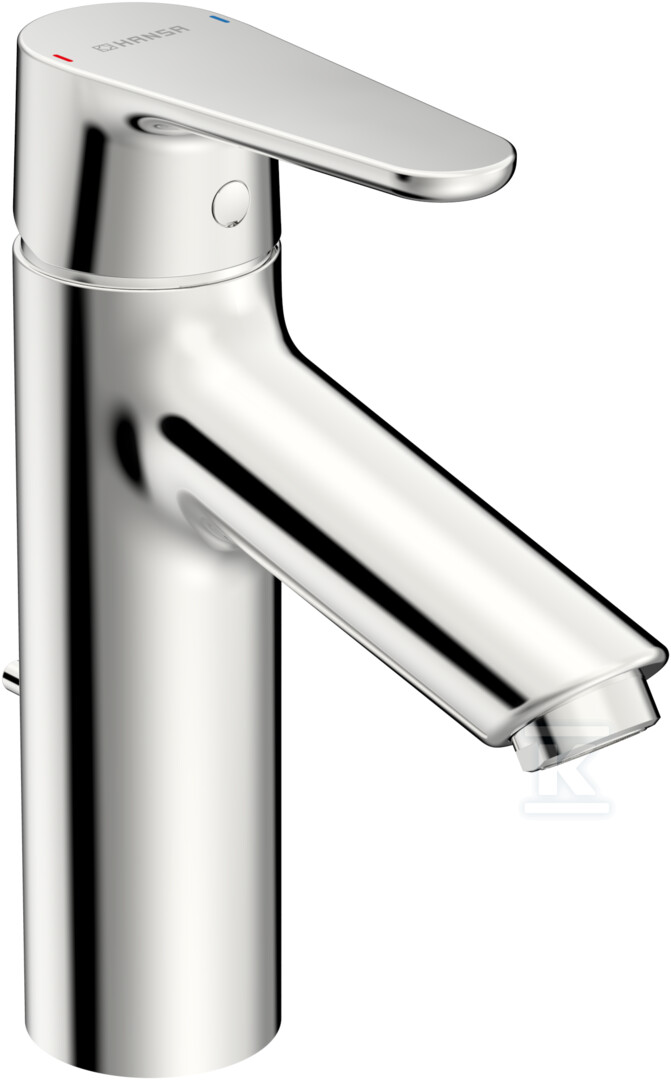 Bateria umywalkowa jednouchwytowa HANSAVANTIS XL, zasięg: 114 mm, dźwignia standardowa, Zawór spustowy dźwigniowy, kolor: chrom 52562263