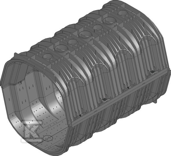 Element DRAINFIX TWIN 0/1 – część dolna pełna, część górna perforowana 96660