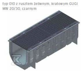 Korytko RECYFIX STANDARD 300, typ 01, z rusztem żeliwnym, kratowym GUGI MW 15/25, kl. C 250 40870