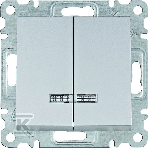 LUMINA Łącznik kontrolny seryjny/świecznikowy, srebrny WL0242