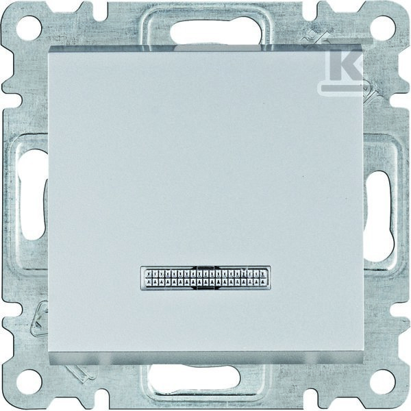 LUMINA Łącznik kontrolny uniwersalny/schodowy, srebrny WL0222