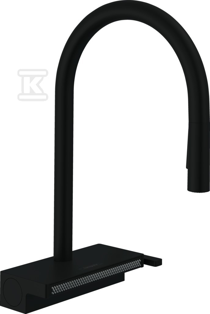 Bateria zlewozmywakowa Aquno Select M81 jednouchwytowa 170, wyciągana wylewka, 3jet czarny mat 73837670