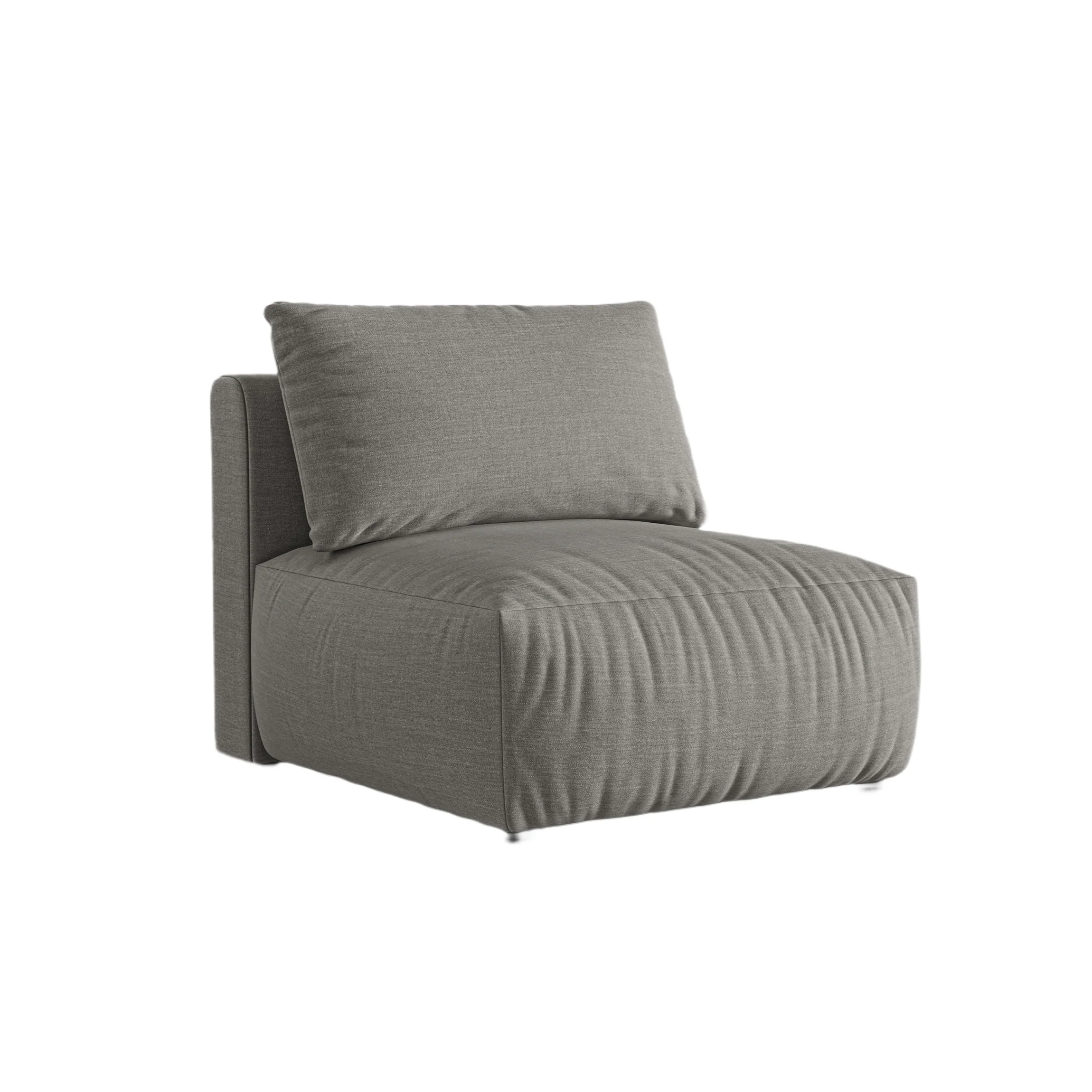 Sofa modułowa CHRIS – element środkowy szary szenil