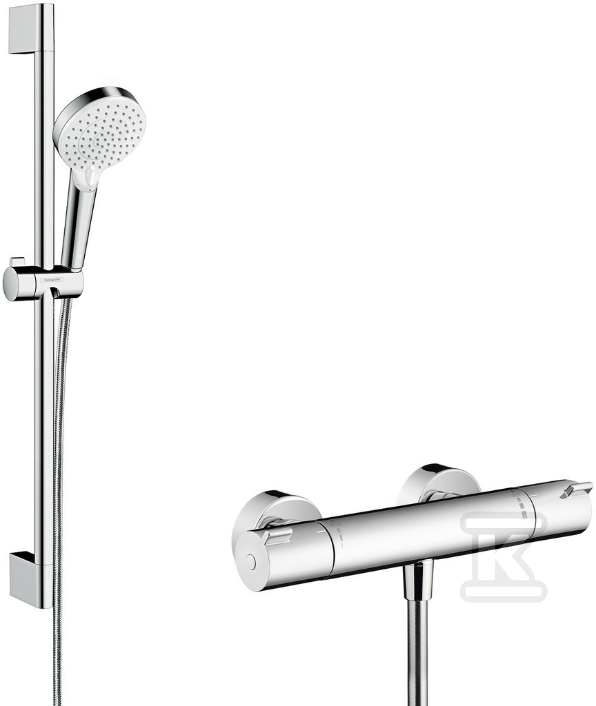 Zestaw prysznicowy Hansgrohe pryszcniowy Crometta Vario Combi 1001 CL 2 strumieniowy 0,65 m 27812400