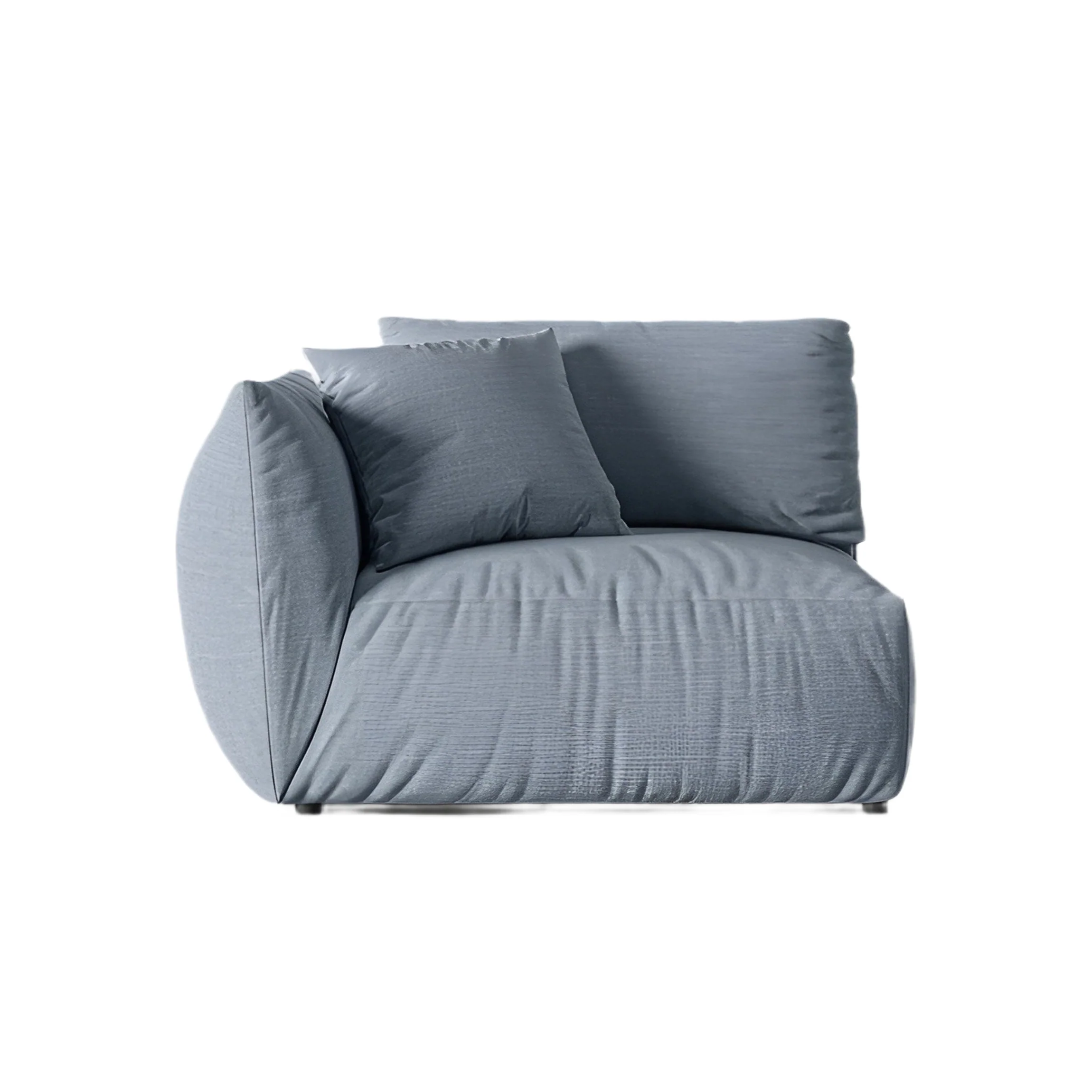 Sofa modułowa CHRIS – element szeroki lewostronny jasnoniebieski szenil