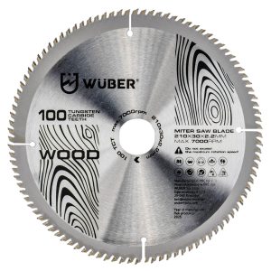 Tarcza widiowa do drewna 210×30 mm 100T WUBER