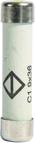 Wkładka bezpiecznikowa cylindryczna C1 9x36mm gG 25A 400VAC L936C1-25