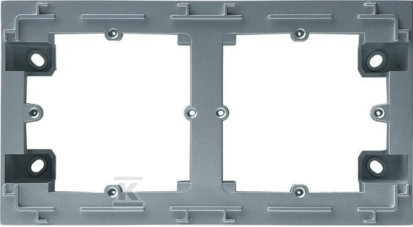 Adapter natynkowy 2-krotny, srebrny, LUMINA INTENSE WL5822