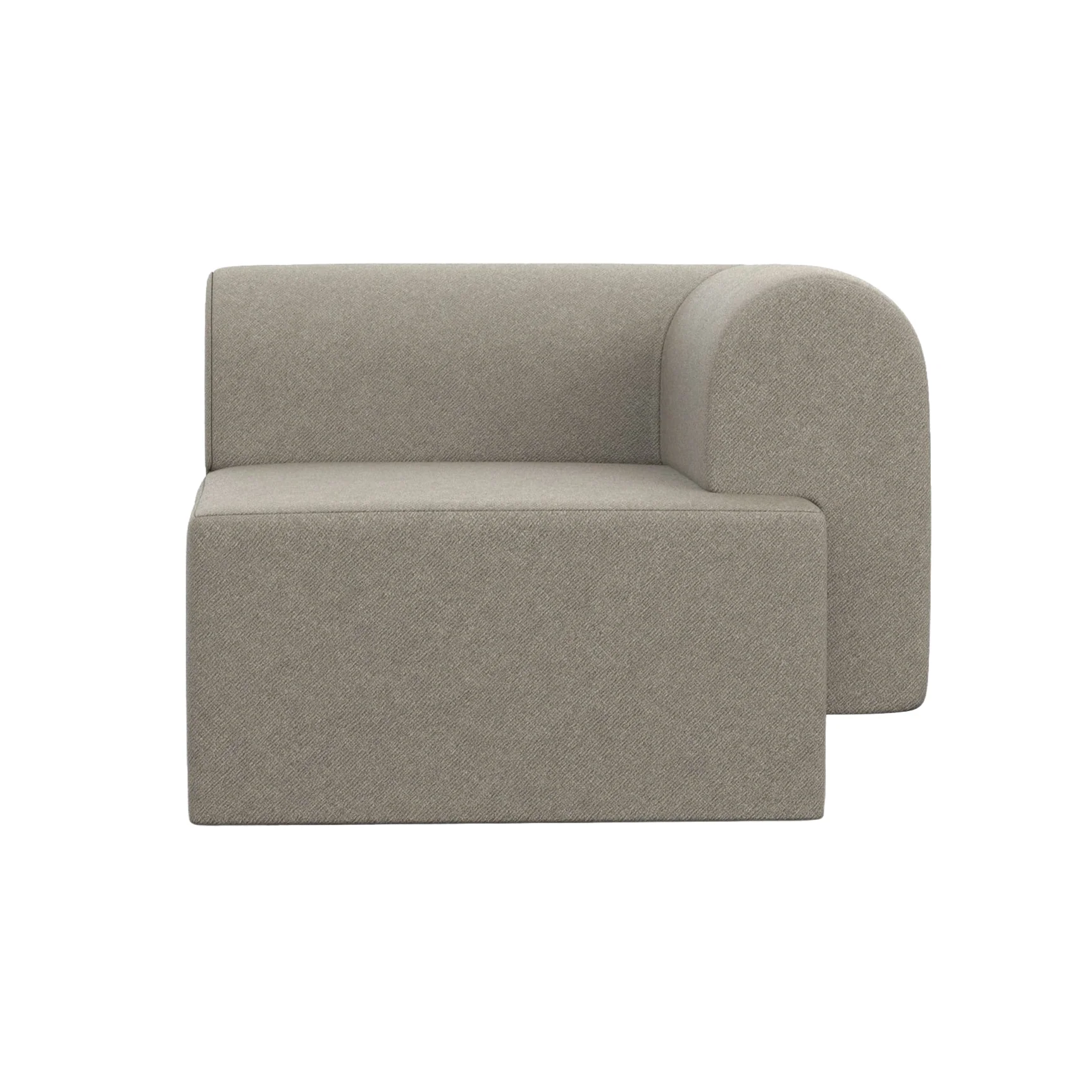 Sofa modułowa TORI – moduł prawostronny taupe