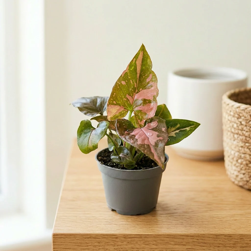 Syngonium podophyllum 'Red Spot’ (Pink Splash) – babyplant