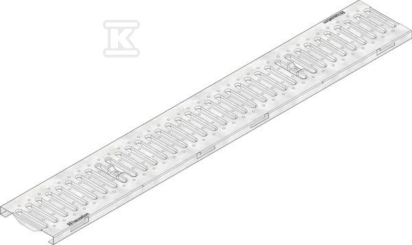 Ruszt szczelinowy FASERFIX KS 100, stal nierdzewna, klasa A 15 8164