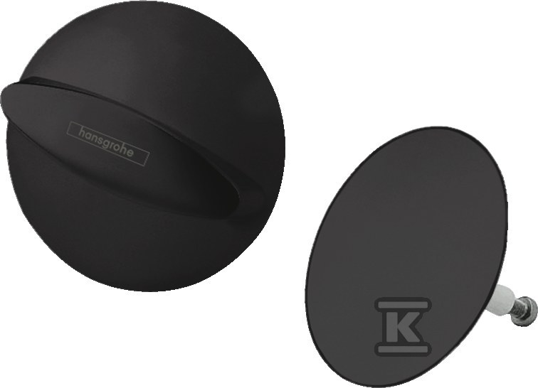 Element zewnętrzny zestawu odpływu i przelewu Flexaplus czarny mat 58185670