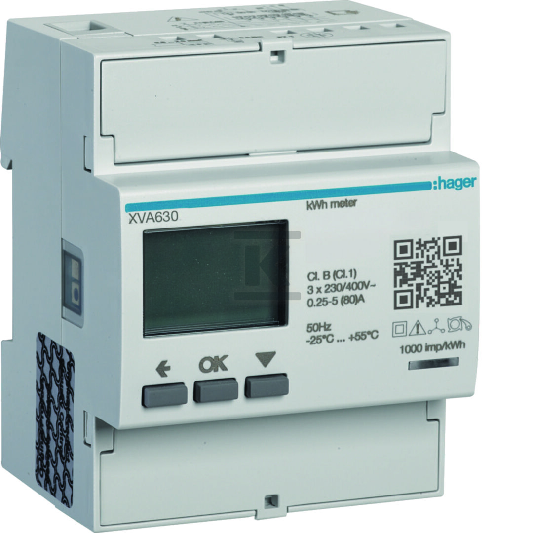 Miernik Modbus EVCS, 80A, 3-fazowy, do DLM, stacje ładowania, karta XVA246 XVA630