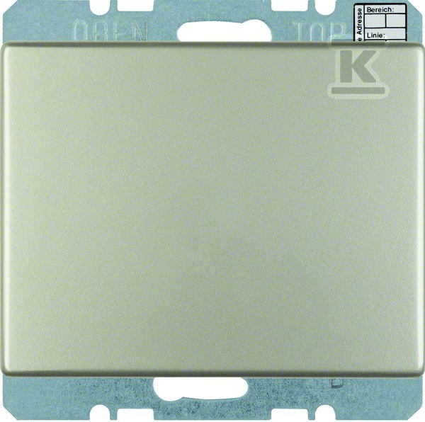 Regulator temperatury bez sterowania ręcznego z interfejsem uniwersalnym, stal szlachetna, lakierowany, KNX K.5 75441273