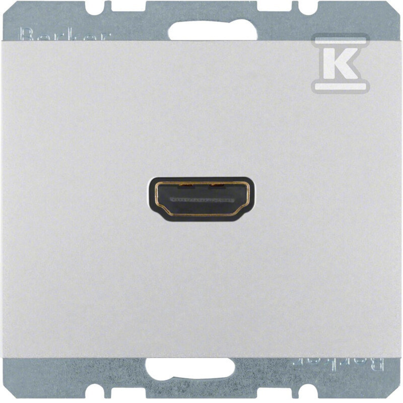 Gniazdo HDMI z przyłączem 90° alu, K.5 3315437003