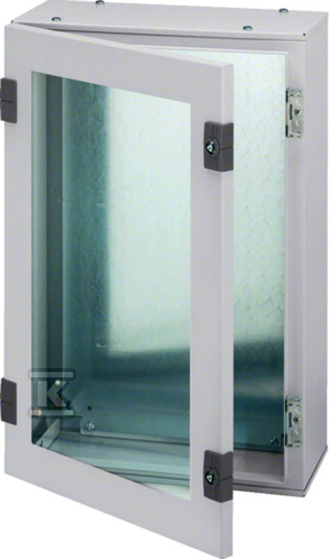 Obudowa stalowa 650x500x200 mm, IP65, drzwi transparentne FL169A
