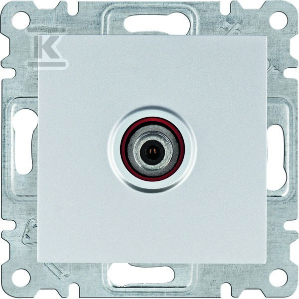 LUMINA Gniazdo pojedyncze SAT dla instalacji indywidualnych, srebrny WL3232