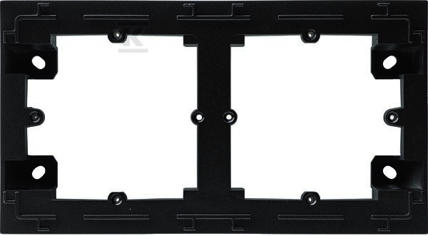 Adapter natynkowy 2-krotny, czarny, LUMINA INTENSE WL5823