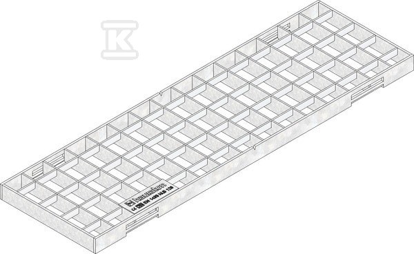 Ruszt kratowy FASERFIX KS 100 MW 30/30, ocynkowany, klasa B 125 8078