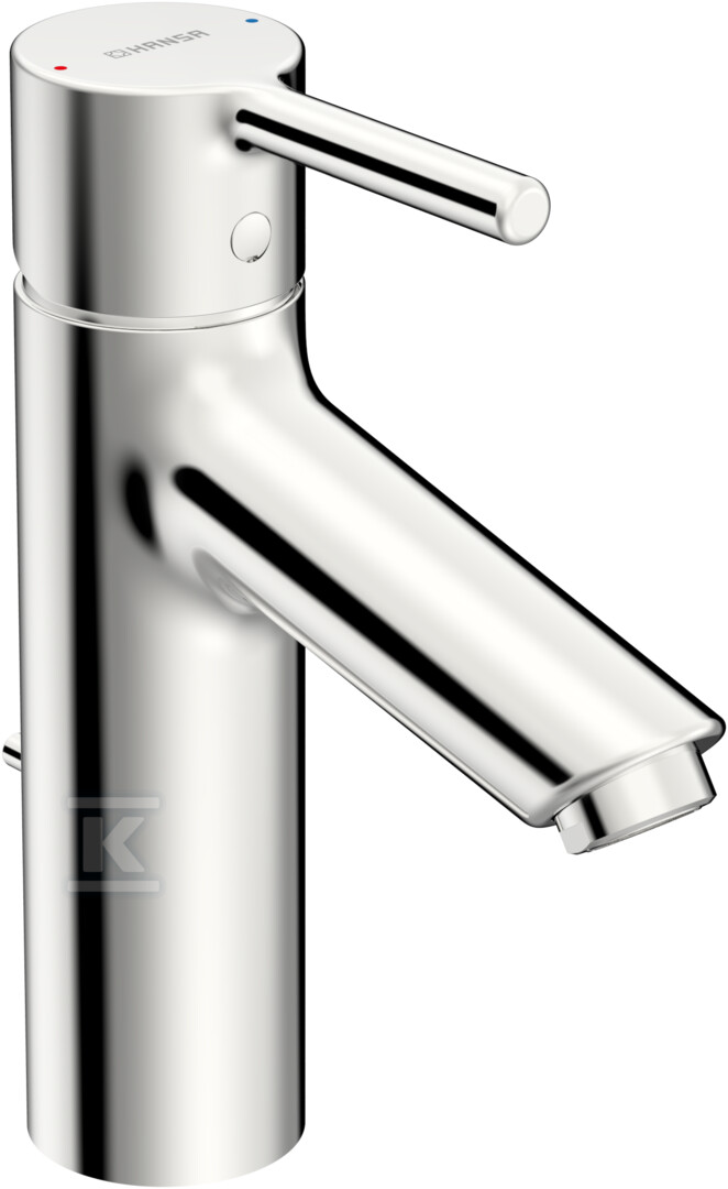 Bateria umywalkowa, niskociśnieniowa z boczną dźwignią HANSAVANTIS XL, zasięg: 114 mm, dźwignia z drążkiem, Zawór spustowy dźwigniowy, kolor: chrom 52461167