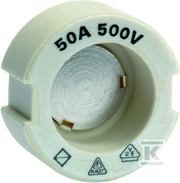Wstawka kalibrująca D SIII/E33 50A 500V biały LE33P50