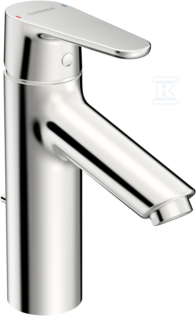 Bateria umywalkowa, niskociśnieniowa z boczną dźwignią HANSAVANTIS XL, zasięg: 114 mm, dźwignia standardowa, Zawór spustowy dźwigniowy, kolor: chrom 52461163