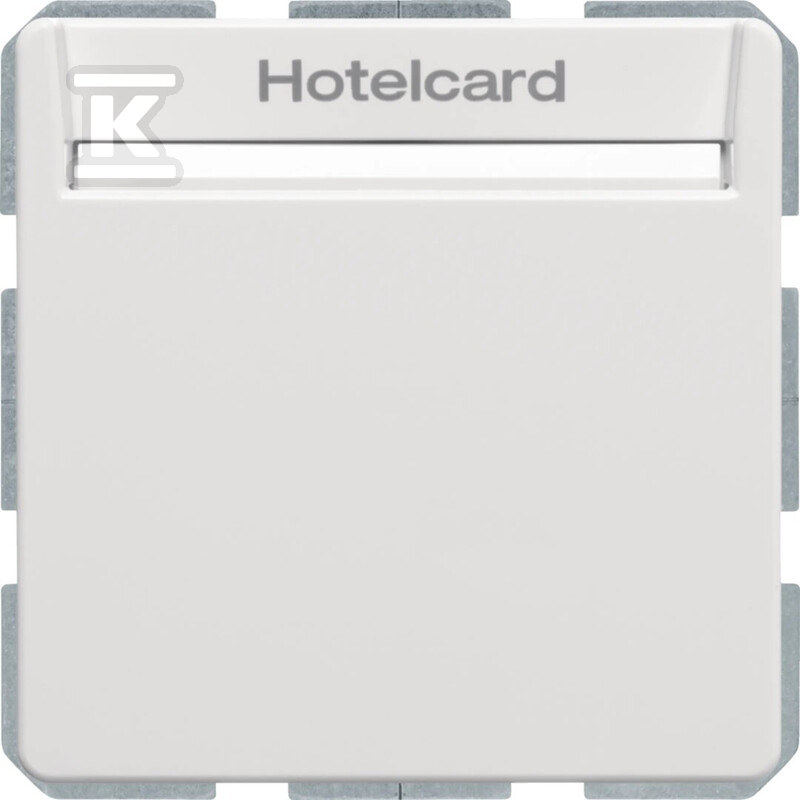 Łącznik przekaźnikowy na kartę hotelową, biały, aksamit, Q.X 16406099