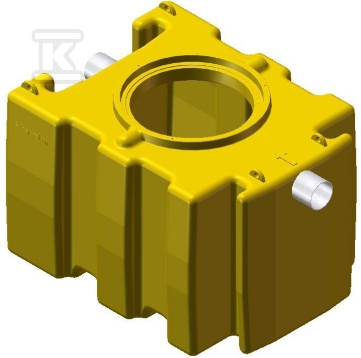 Osadnik SPE 0800/0160 – polietylenowy, pojemność 1224 l, króćce z PE – AQUAFIX 10PE 384308