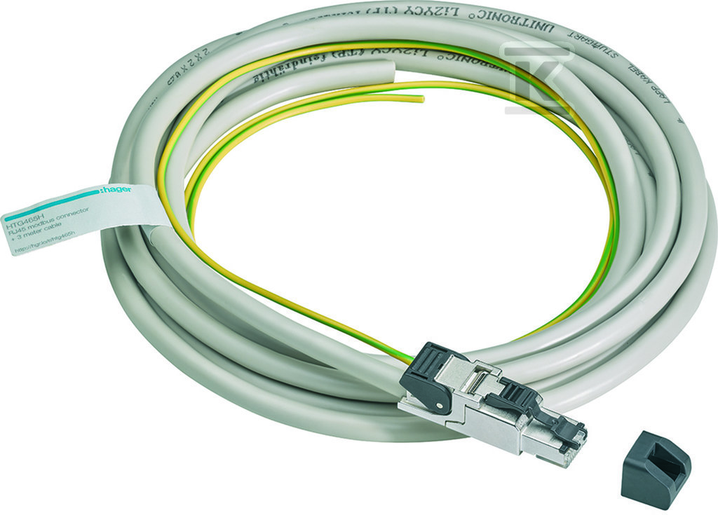 Przewód magistralny Modbus Li2YCY (TP), wtyk RJ45, 3 m HTG465H