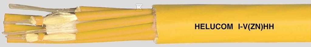 Kabel światłowodowy helucom I-V(ZN)HH 12 G50/125 wewnętrzny, opona frnc, żółty 80795